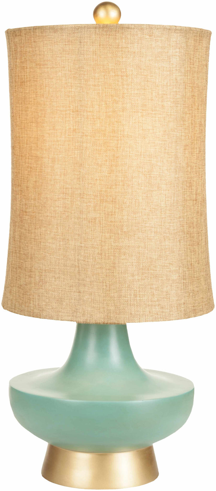 Aringay Aqua Textured Table Lamp – Contemporary Accent Lighting with Linen Shade