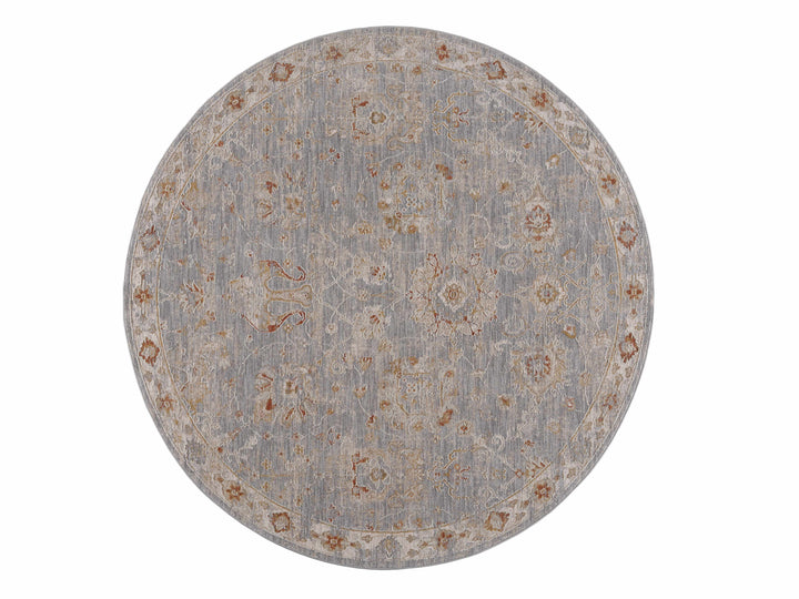 Mangham Blue And Ivory Traditional Style Area Rug