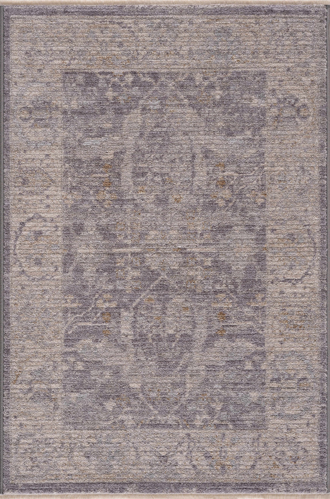 Binx Traditional Style Gray And Ivory Rug