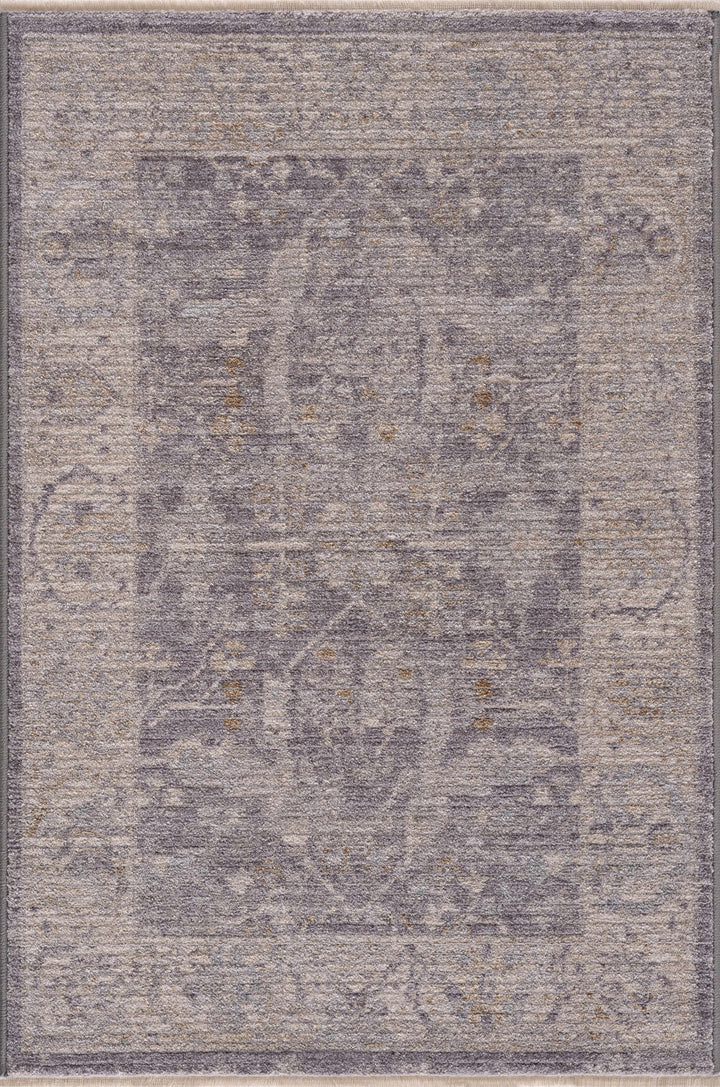 Binx Traditional Style Gray And Ivory Rug