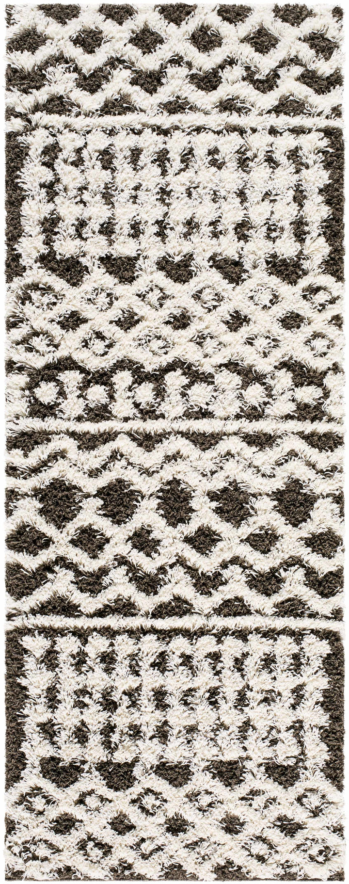 Aysel Contemporary Brown And White Area Rug