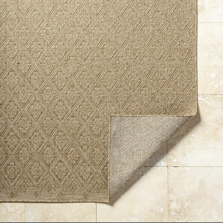 Bandit Modern Geometric Camel Outdoor Area Rug