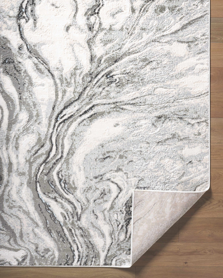 Brandi Modern Abstract Design Gray Area Rug