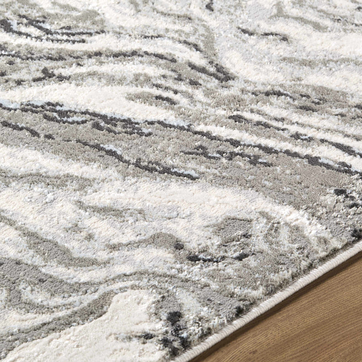 Brandi Modern Abstract Design Gray Area Rug