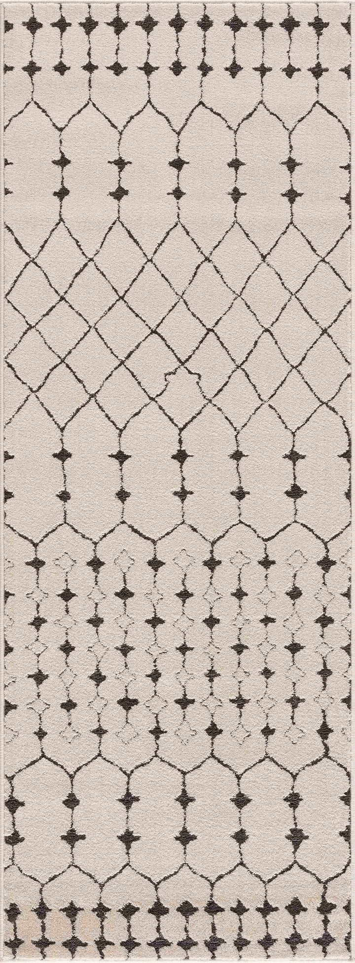 Chubbuck Modern Style Ivory And Charcoal Area Rug