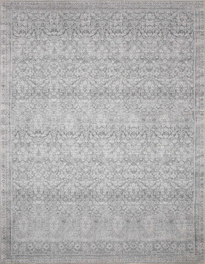 Alyria Traditional Style Gray And Silver Area Rug