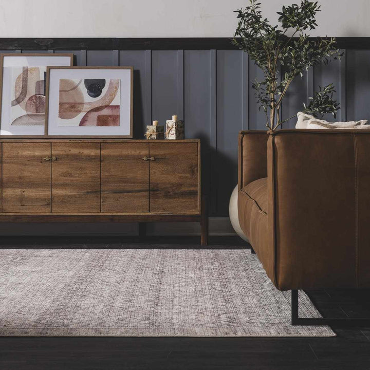 Alyria Traditional Style Gray And Silver Area Rug