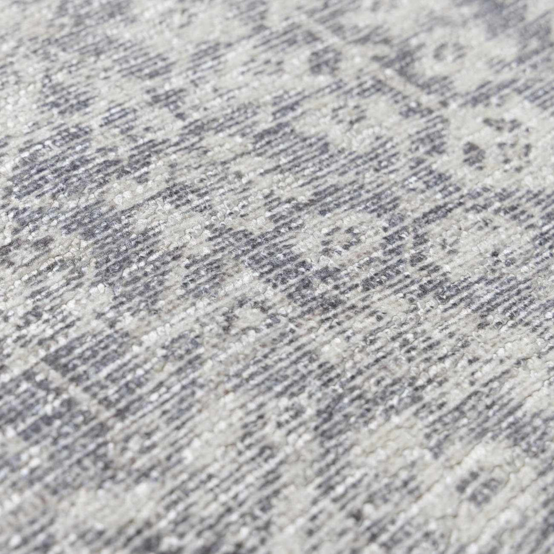 Alyria Traditional Style Gray And Silver Area Rug