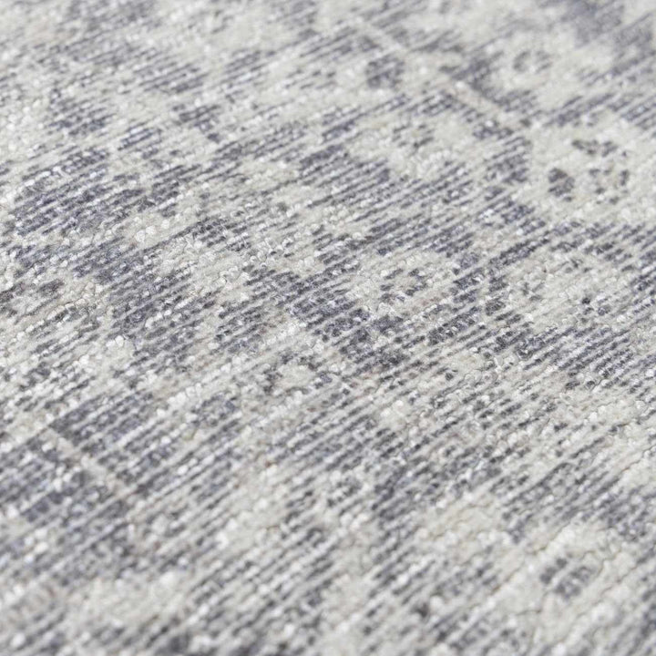Alyria Traditional Style Gray And Silver Area Rug