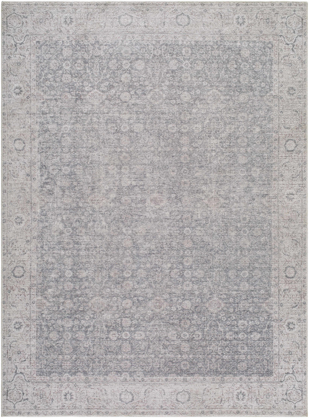 Spokane Traditional Gray And Ivory Area Rug