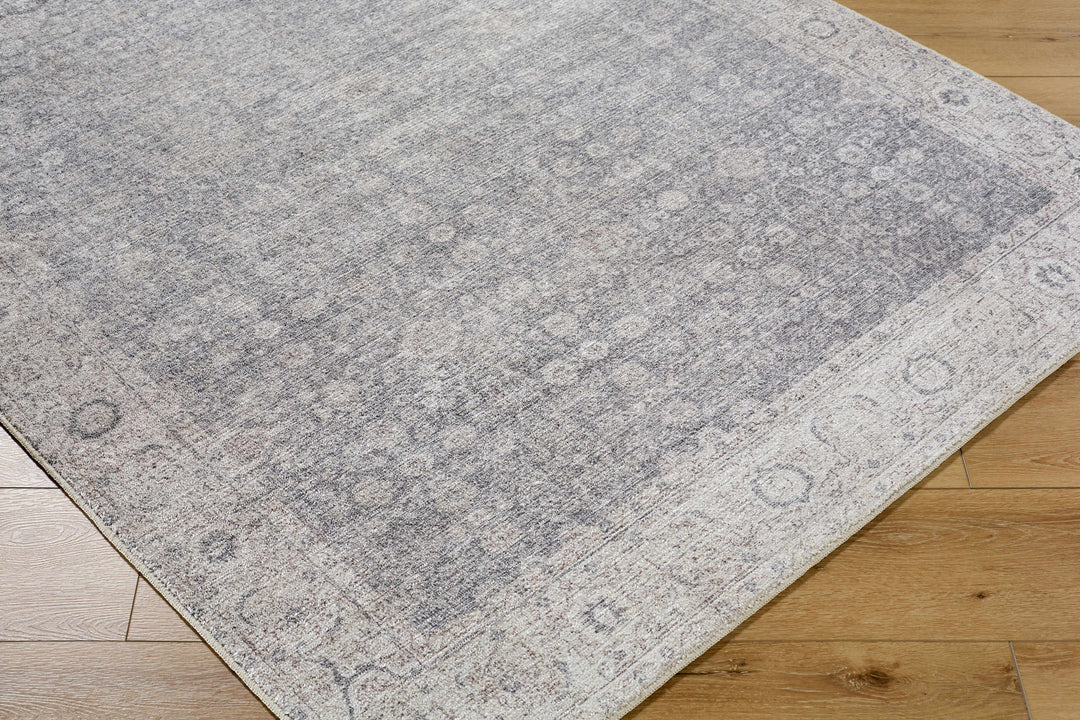 Spokane Traditional Gray And Ivory Area Rug