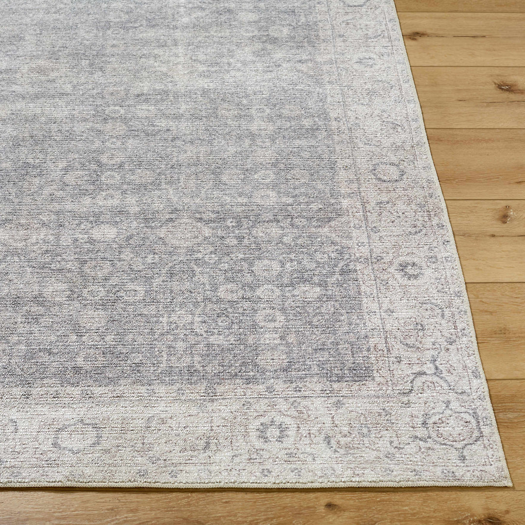 Spokane Traditional Gray And Ivory Area Rug