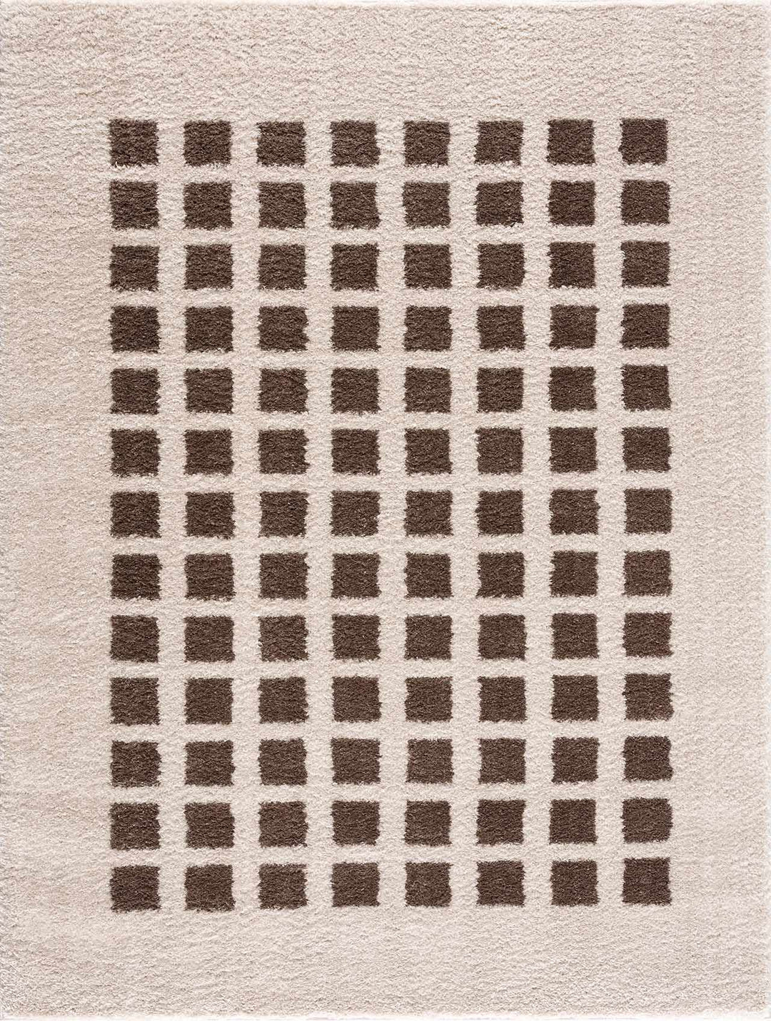 Baback Modern Geometrical Beige And Brown Area Rug