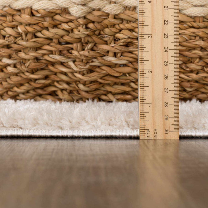 Baback Modern Geometrical Beige And Brown Area Rug