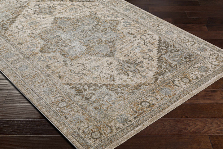 Ballisodare Traditional Medallion Design Brown And Beige Rug