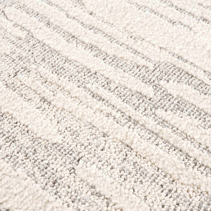 Lave Modern Abstract Design Beige Area Rug