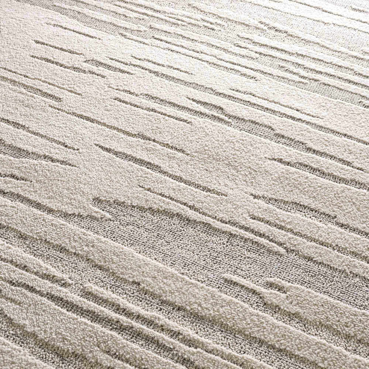 Lave Modern Abstract Design Beige Area Rug