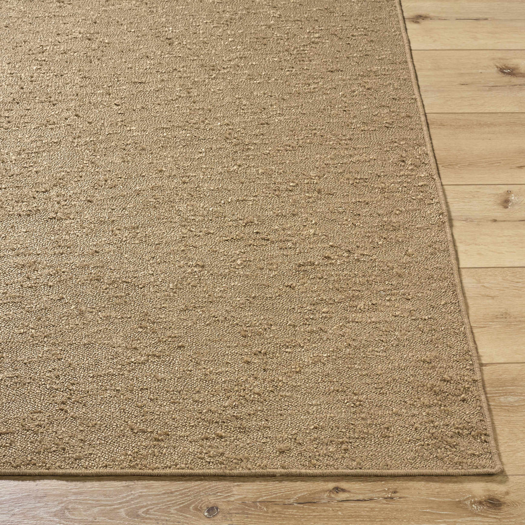 Breena Contemporary Camel Solid Washable Rug