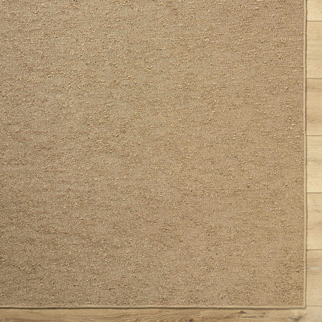 Breena Contemporary Camel Solid Washable Rug