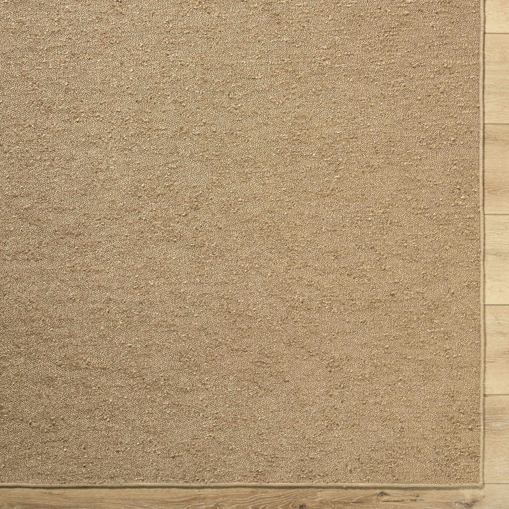 Breena Contemporary Camel Solid Washable Rug