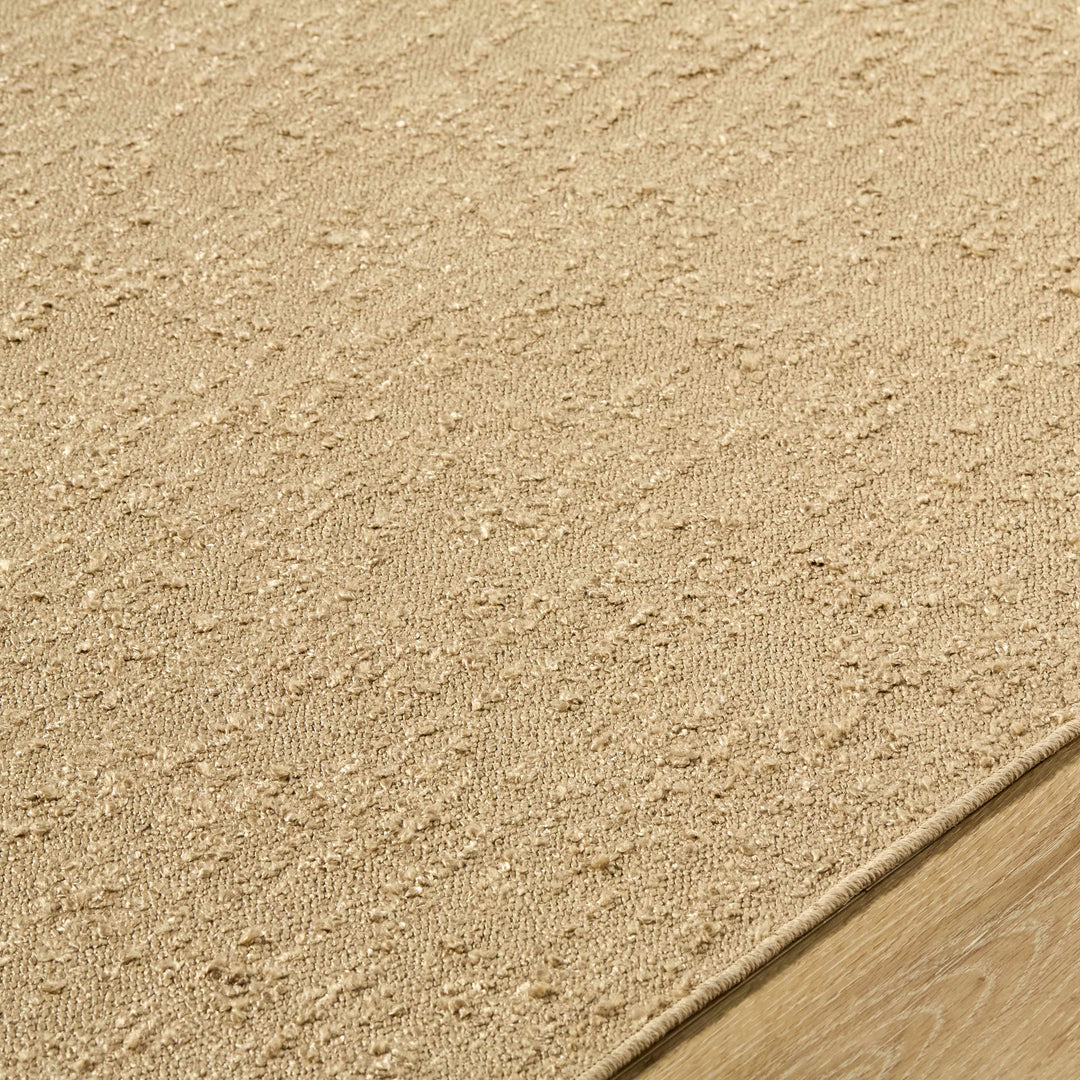 Breena Contemporary Camel Solid Washable Rug