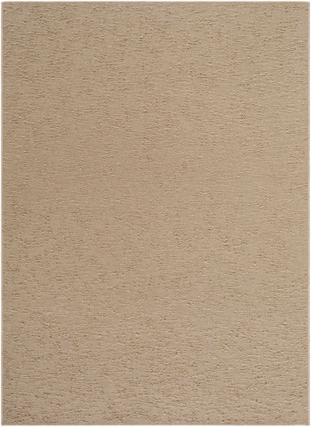 Breena Modern Solid Design Camel Washable Area Rug