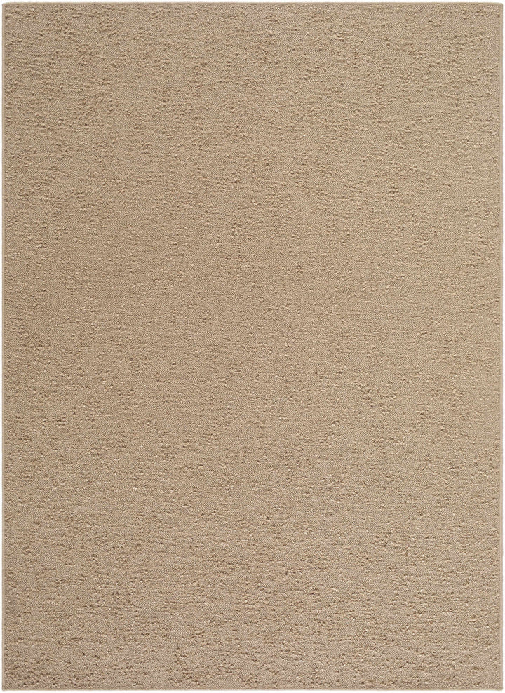 Breena Modern Solid Design Camel Washable Area Rug