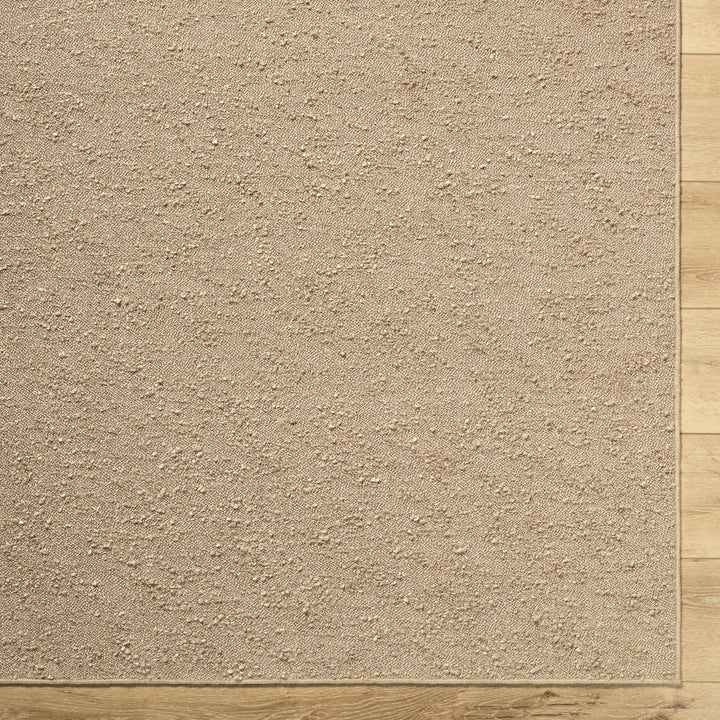 Breena Modern Solid Design Camel Washable Area Rug