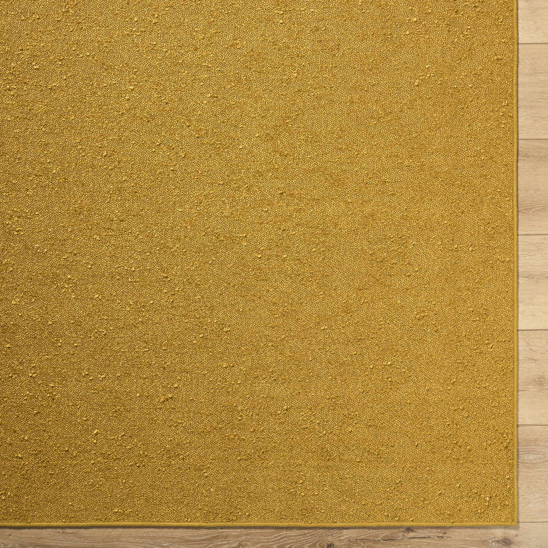 Breena Modern Solid Gold Hand Woven Washable Area Rug