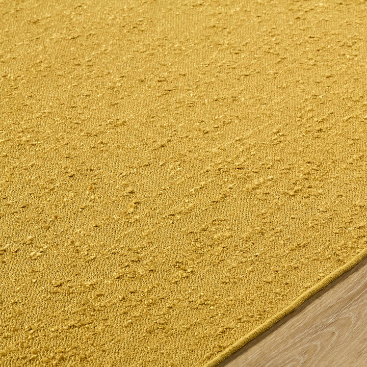 Breena Modern Solid Gold Hand Woven Washable Area Rug