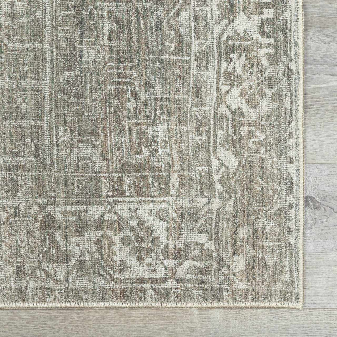 Anakin Traditional Style Green Area Rug
