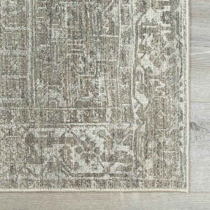 Anakin Traditional Style Green Area Rug