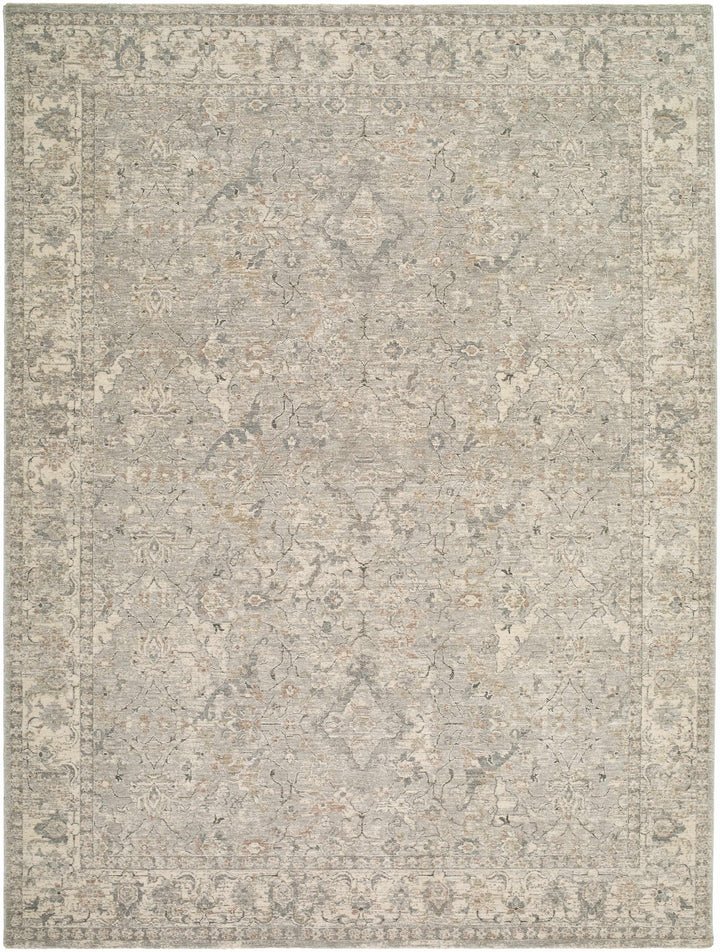 Brynja Traditional Style Beige And Gray Area Rug