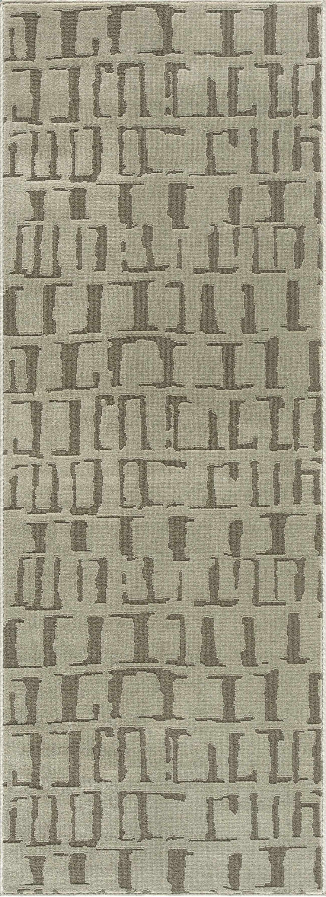 Dragan Green Contemporary Style Washable Area Rug