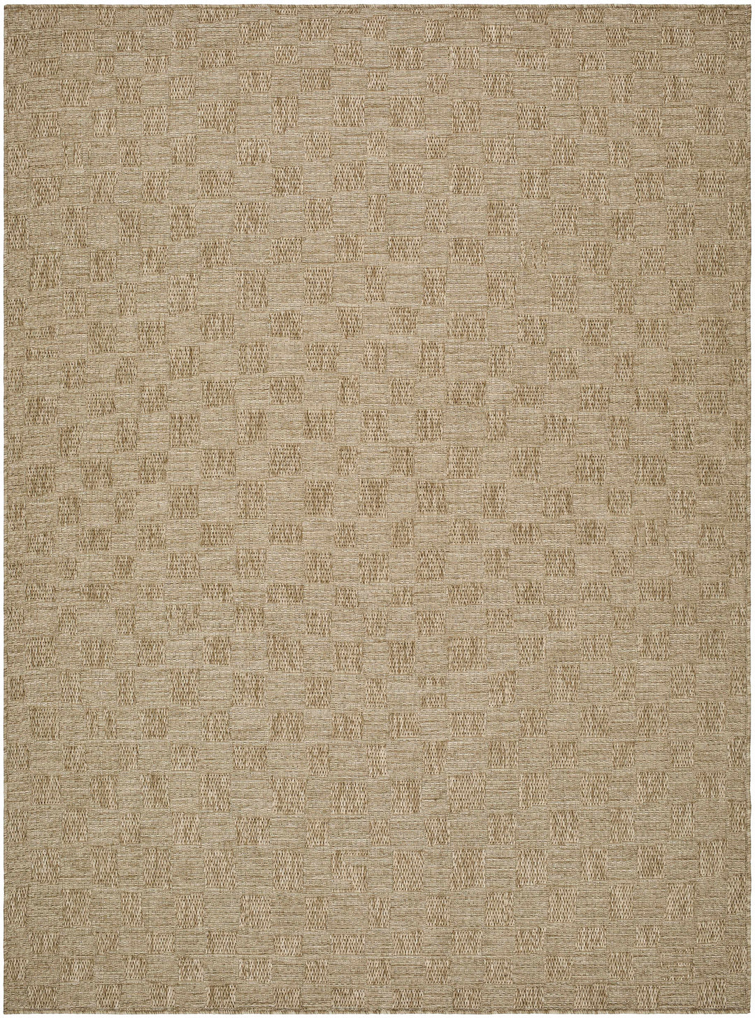 Arifah Contemporary Geometrical Brown And Beige Outdoor Area Rug