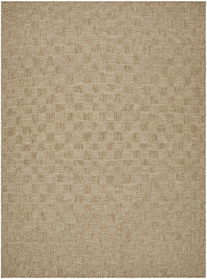 Arifah Contemporary Geometrical Brown And Beige Outdoor Area Rug