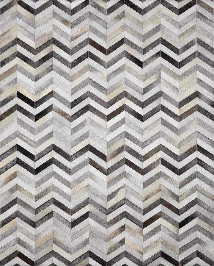Bristolville Modern Style Gray And Ivory Area Rug