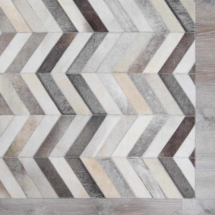 Bristolville Modern Style Gray And Ivory Area Rug