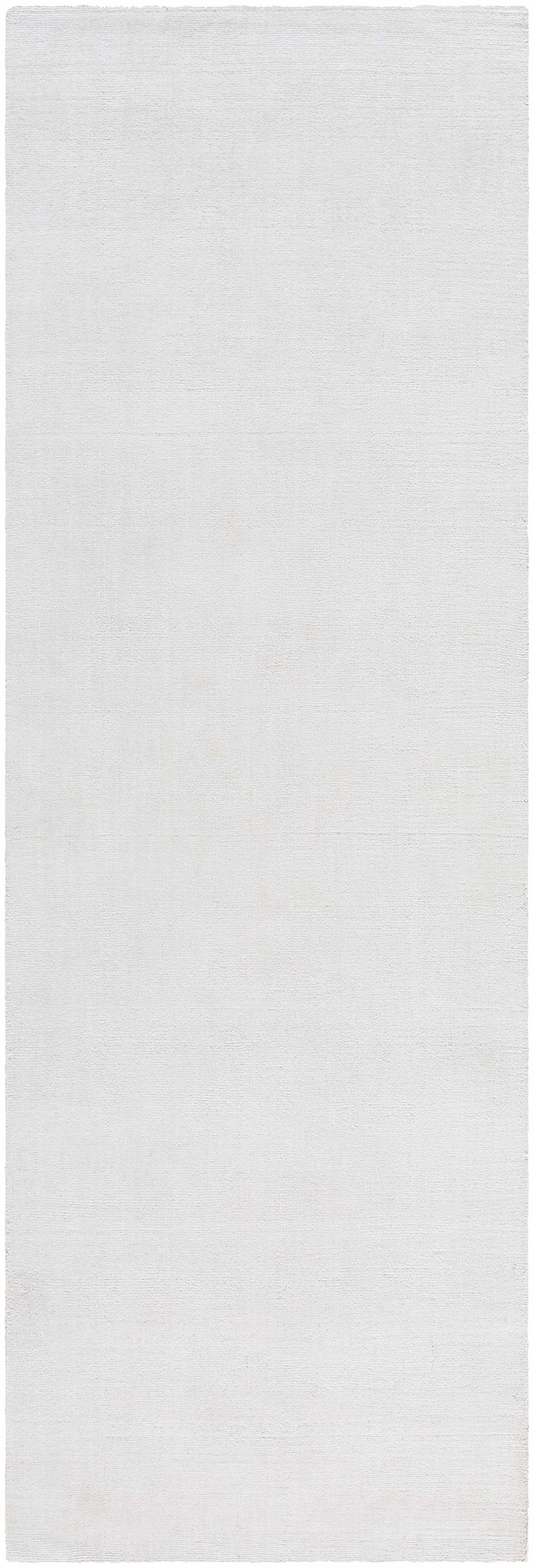 Brownsdale Modern Solid Design White Hand Loom Area Rug