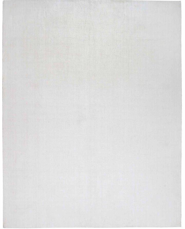 Brownsdale Modern Solid Design White Hand Loom Area Rug