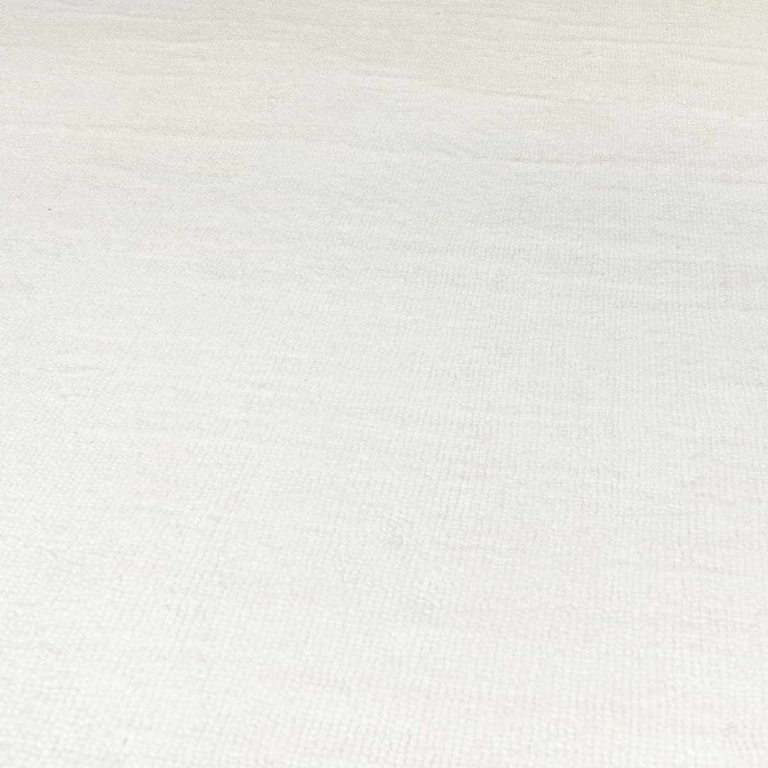 Brownsdale Modern Solid Design White Hand Loom Area Rug