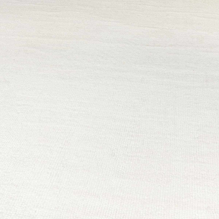 Brownsdale Modern Solid Design White Hand Loom Area Rug