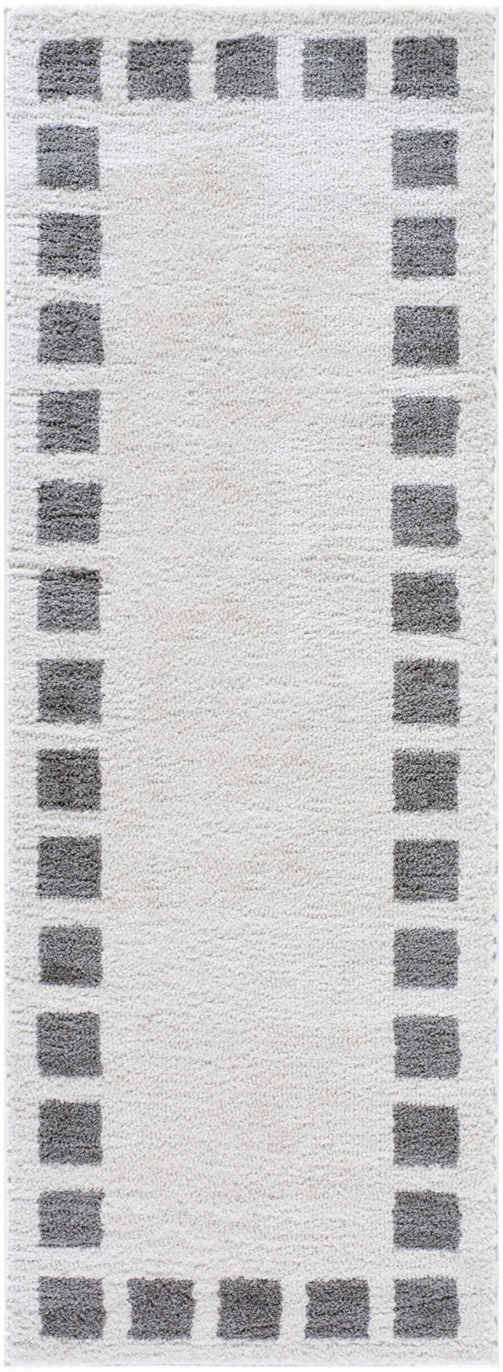Beynon Modern Geometrical Beige And Charcoal Washable Area Rug