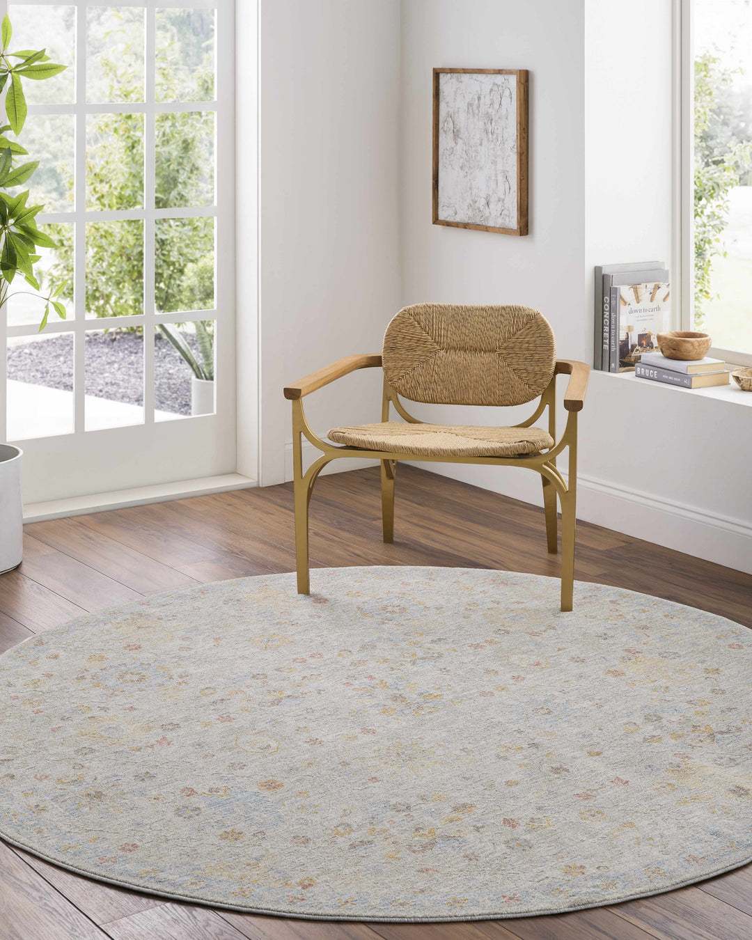 Burcu Traditional Oushak Design Beige And Gray Area Rug
