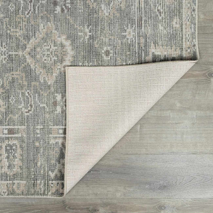 Bricen Traditional Oushak Design Gray Area Rug