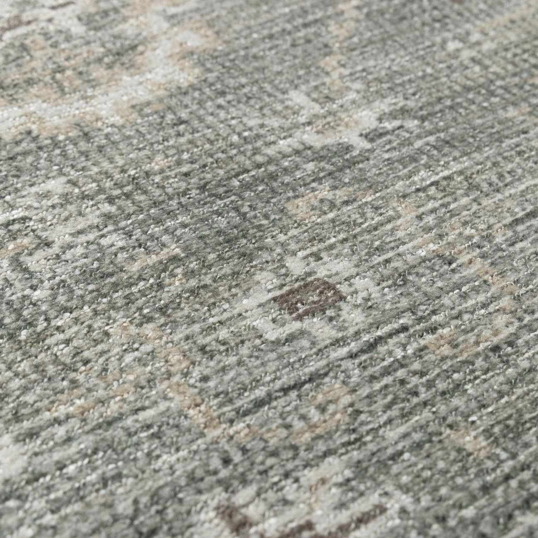 Bricen Traditional Oushak Design Gray Area Rug