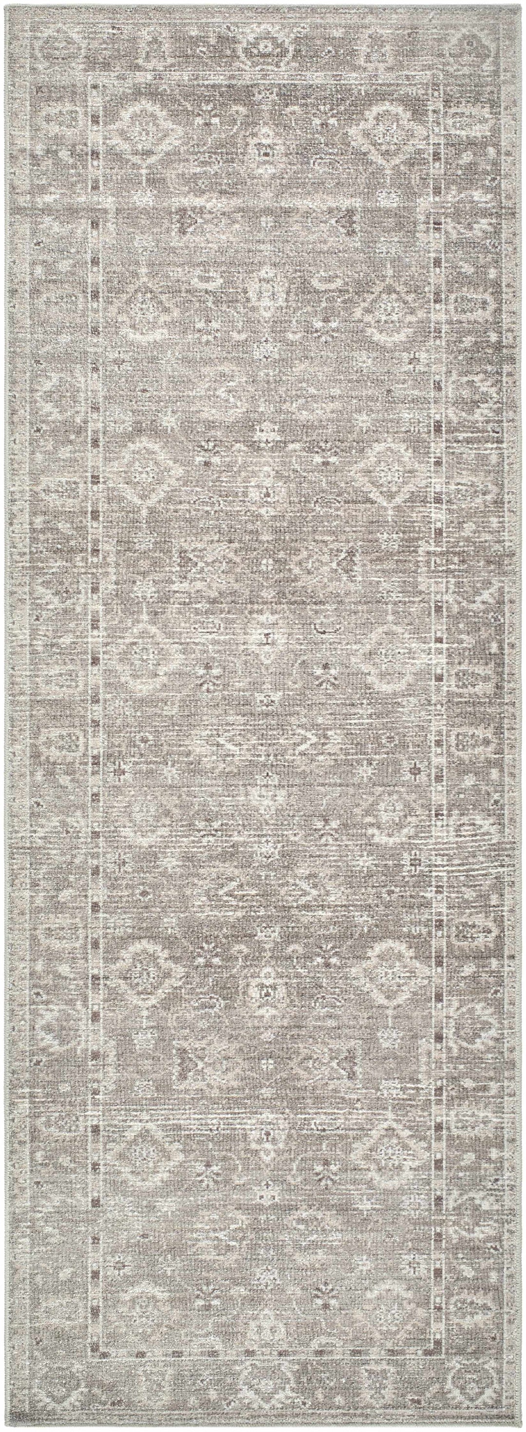 Bricen Traditional Oushak Design Brown Area Rug
