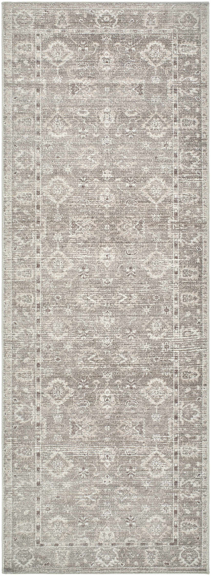 Bricen Traditional Oushak Design Brown Area Rug