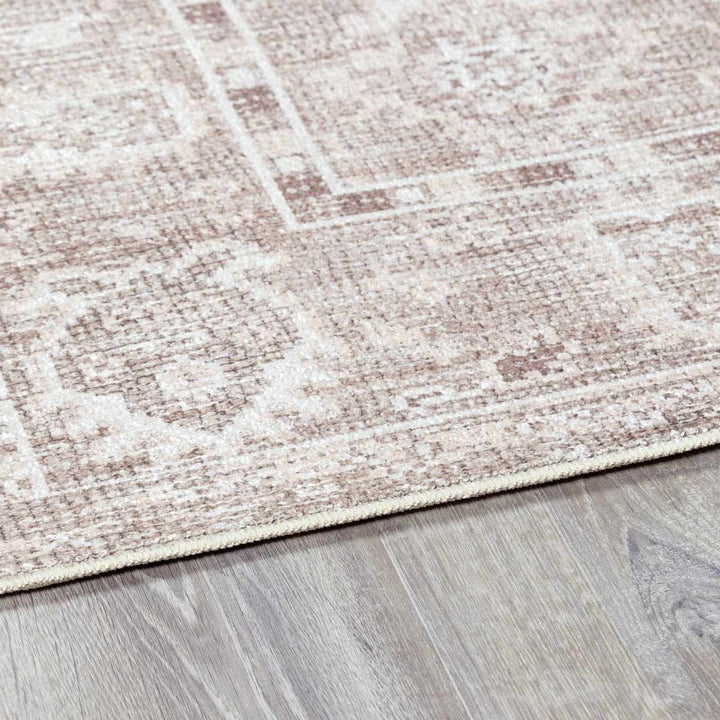 Bricen Traditional Oushak Design Brown Area Rug