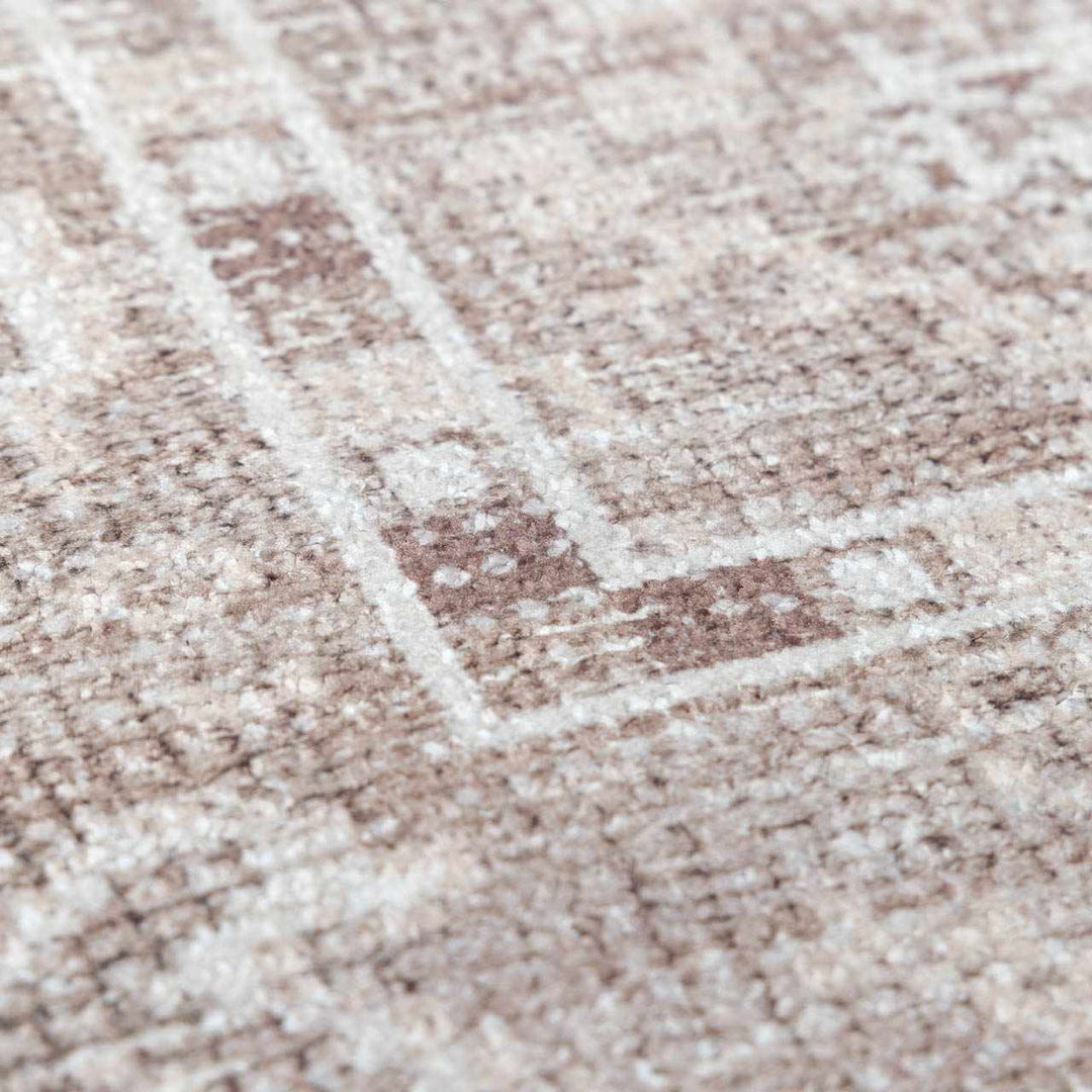 Bricen Traditional Oushak Design Brown Area Rug